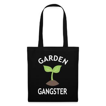 Gardener Gift - Garden Gangster - Nursery - Tote Bag - black - Front