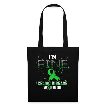 Celiac Disease Shirt, I'm Fine Celiac Disease - Tote Bag - black - Front