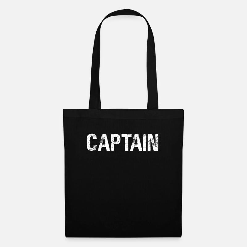 Captain Boot Kapitän - Stoffbeutel - Schwarz