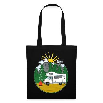 Camping Is My Life - Womo - Motorhome - Tote Bag - black - Front
