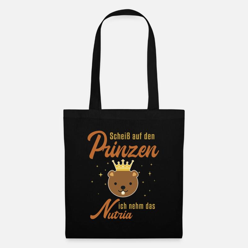 Ich nehm das Nutria Sumpfbiber Biber Biberratte - Stoffbeutel - Schwarz