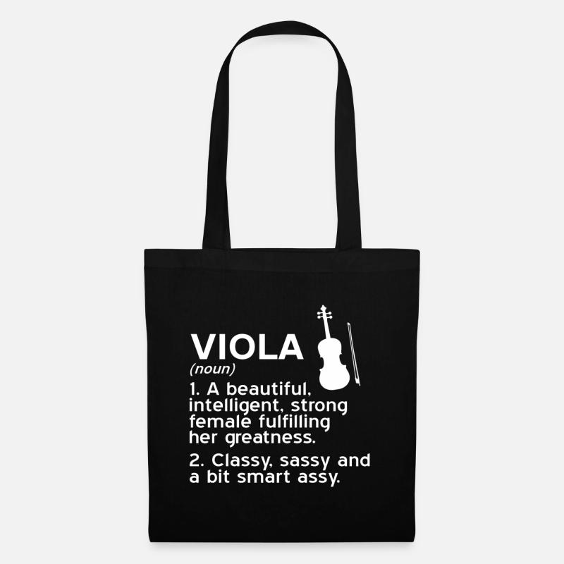 Bratsche – Viola Definition - Stoffbeutel - Schwarz