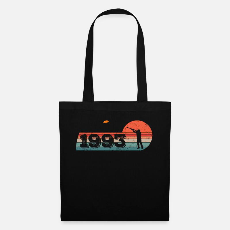 Jahrgang 1993 Tontauben Geburtstagsshirts - Stoffbeutel - Schwarz