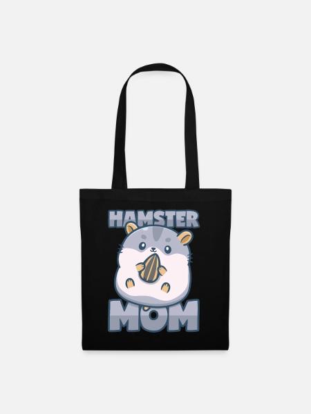 Hamster Mama - Stoffbeutel - Schwarz