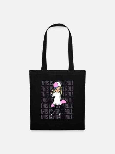 How I Roll Skater Skating Deck Skateboarding - Tote Bag - black