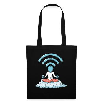 Nerd WiFi Computer - Tote Bag - black - Front