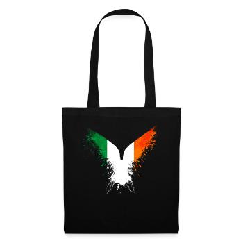 Drapeau de l’Irlande - Sac en tissu - noir - Devant