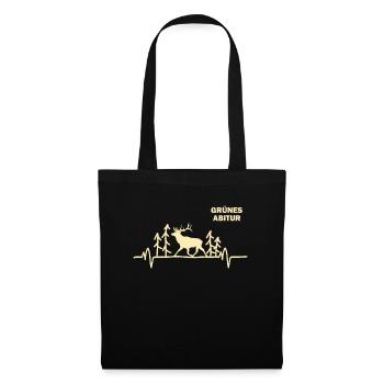 Jäger Jagdschein Reh Herzschlag Grünes Abitur - Tote Bag - black - Front