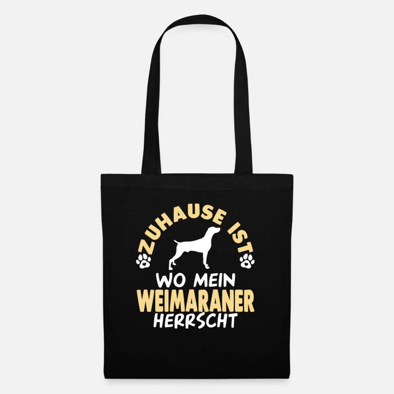 Weimaraner Hunde - Stoffbeutel - Schwarz