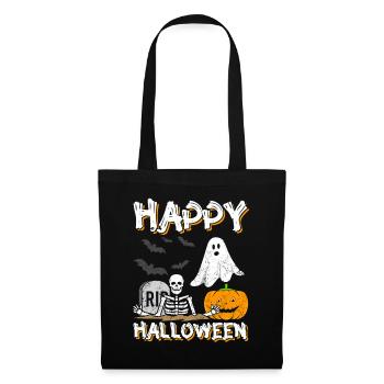 Happy Halloween - Stoffbeutel - Schwarz - Vorne