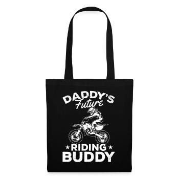Le futur de papa Riding Buddy Motocross - Sac en tissu - noir - Devant