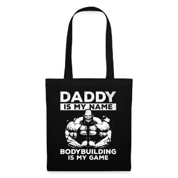 Fitness Daddy est mon nom La musculation est mon jeu - Sac en tissu - noir - Devant