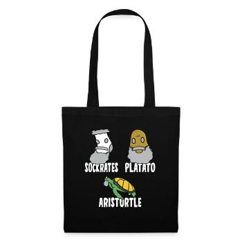 Philosophy of Socrates Plato Aristotle - Tote Bag - black - Front