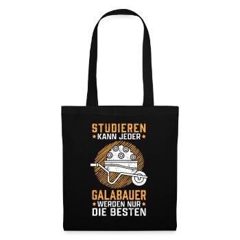 Galabauer studieren Landschaftsgärtner Galabau - Stoffbeutel - Schwarz - Vorne