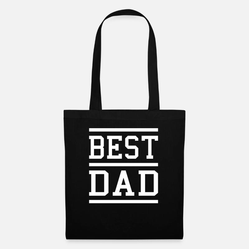 best dad - Stoffbeutel - Schwarz