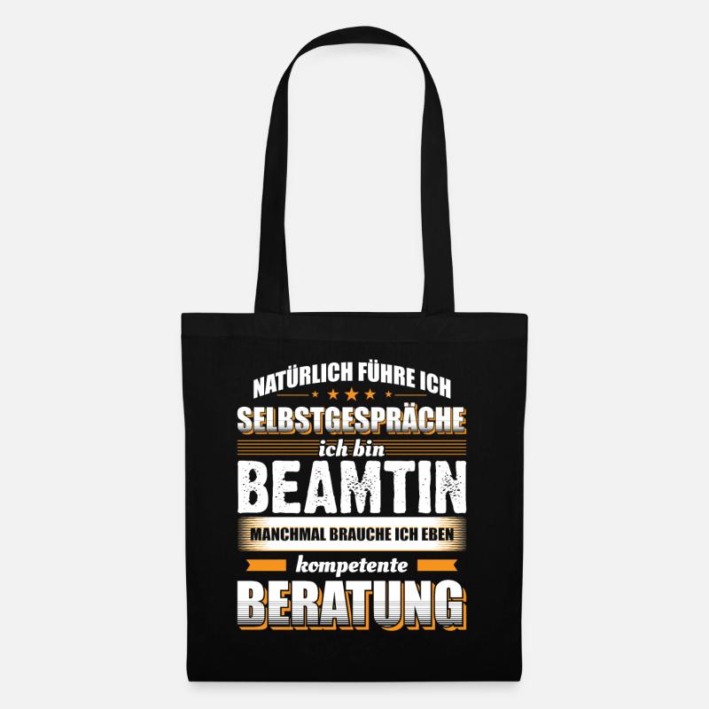 Beamtin Spruch - Stoffbeutel - Schwarz
