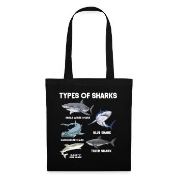 Types of Sharks - Tote Bag - black - Front
