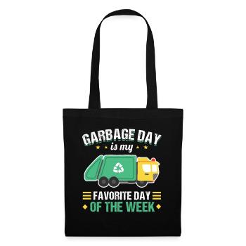 Garbage Day is my favorite day garbage truck - Tote Bag - black - Front