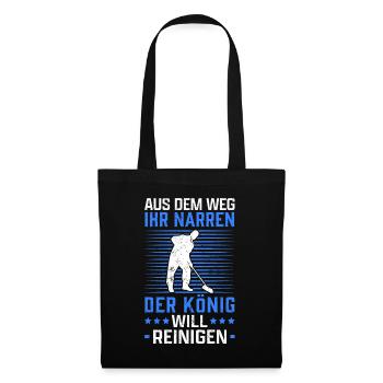 Gebäudereiniger aus dem Weg Fensterputzer - Stoffbeutel - Schwarz - Vorne
