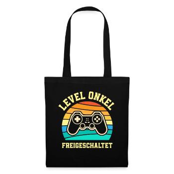 Onkel - Stoffbeutel - Schwarz - Vorne