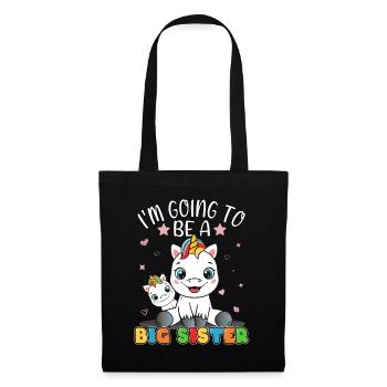Sister Unicorn I'm Going To Be A Big Sister - Tote Bag - black - Front
