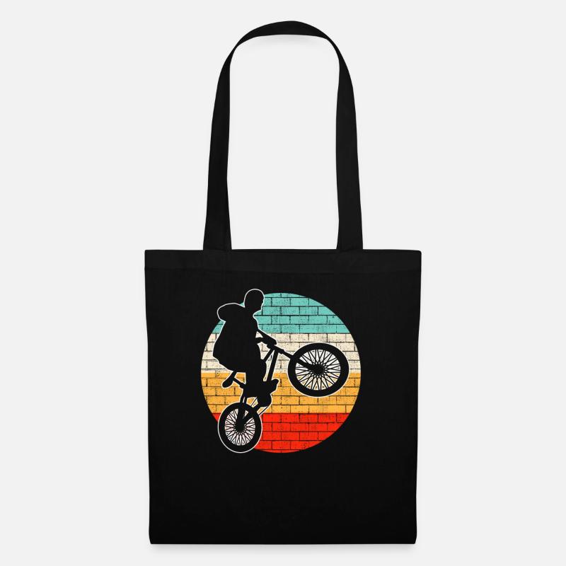BMX retro - Stoffbeutel - Schwarz