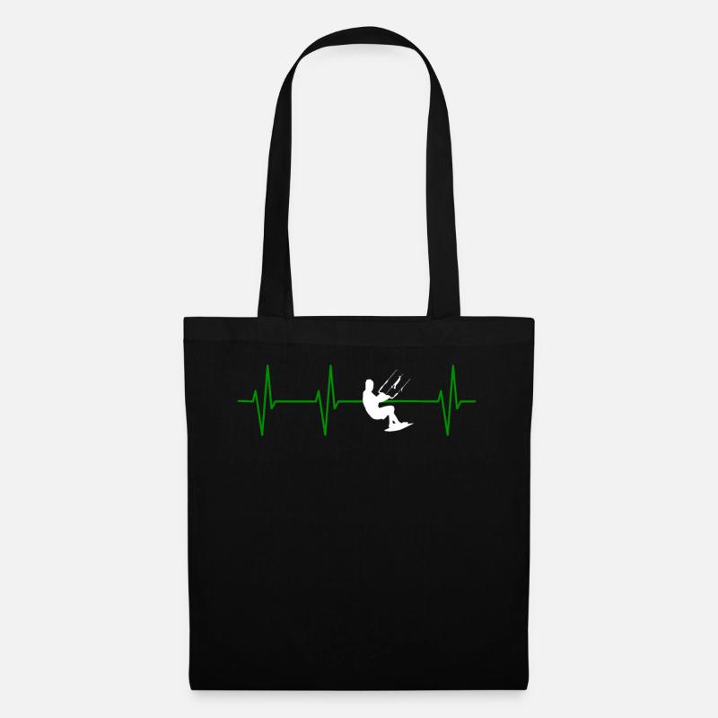 Kitesurfing Present For Your Mom And Dad - Stoffbeutel - Schwarz