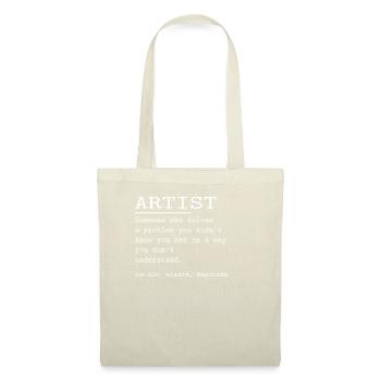 ARTISTE - Sac en tissu - nature - Devant