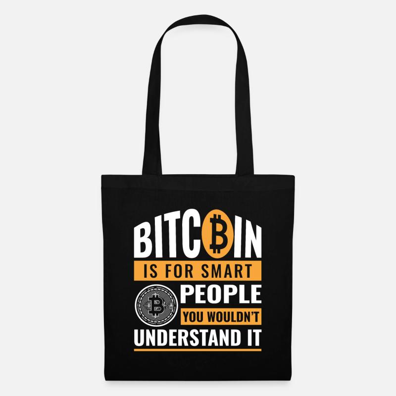 Bitcoin Blockchain hodl crypto cryptocurrency - Stoffbeutel - Schwarz