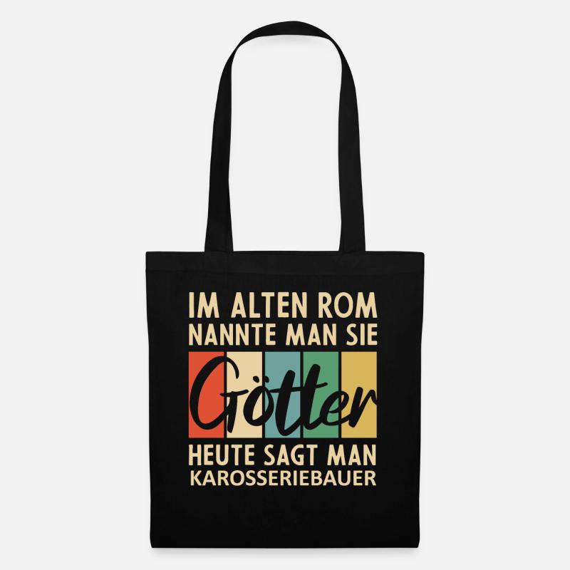 Lustige Karosseriebauer Sprüche - Stoffbeutel - Schwarz