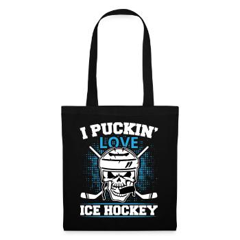 Eishockey Eishockeyschläger Eishockey - Stoffbeutel - Schwarz - Vorne