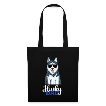 Husky Papa Sibérien Husky Papa - Sac en tissu - noir - Devant