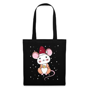 Xmas Child Mouse Snowflakes Christmas Christmas - Tote Bag - black - Front
