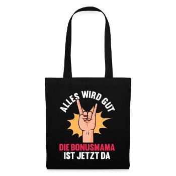 Coole Stiefmutter Muttertag Bonusmama - Stoffbeutel - Schwarz - Vorne