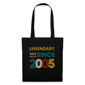 Vintage Légendaire depuis 2005 anniversaire - Sac en tissu - noir - Devant