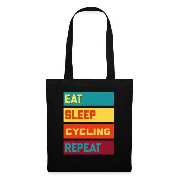 Eat Sleep Cycling Repeat Vintage Edition - Tote Bag - black - Front