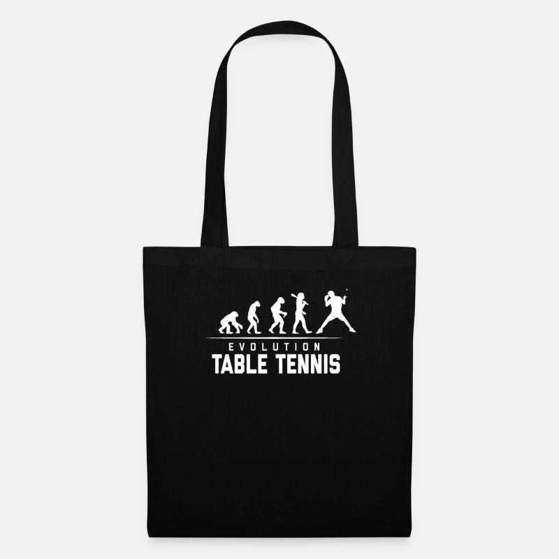 EVOLUTION OF TABLE TENNIS - Tote Bag - black