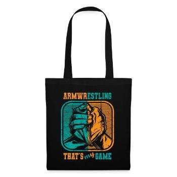 Armwrestling c’est mon jeu De Lutte d’Arts Martiaux - Sac en tissu - noir - Devant