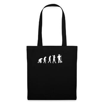 Evolution des agriculteurs - Tee-shirt fermier - Sac en tissu - noir - Devant