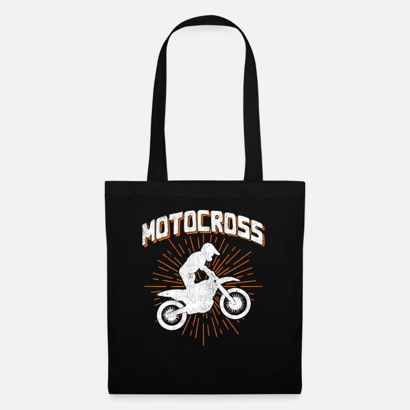 Motocross - Stoffbeutel - Schwarz