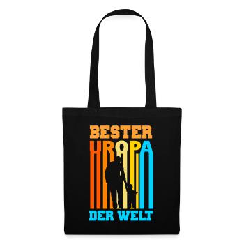 Bester Uropa der Welt - Stoffbeutel - Schwarz - Vorne
