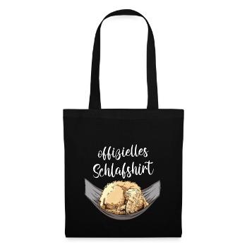 Offizielles Schlafshirt Schlafanzug goldendoodle - Stoffbeutel - Schwarz - Vorne