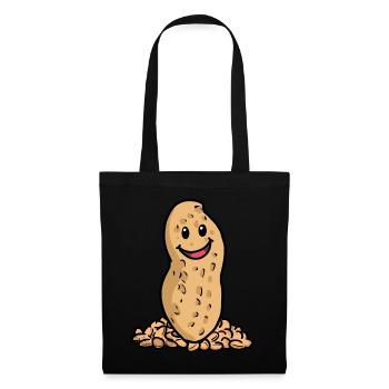 Xmas Christmas Gift Peanut Nut Happy - Tote Bag - black - Front