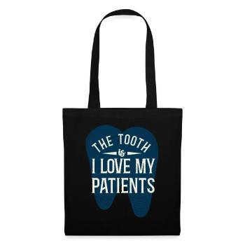 Dentiste Assistante Hygiéniste - Sac en tissu - noir - Devant