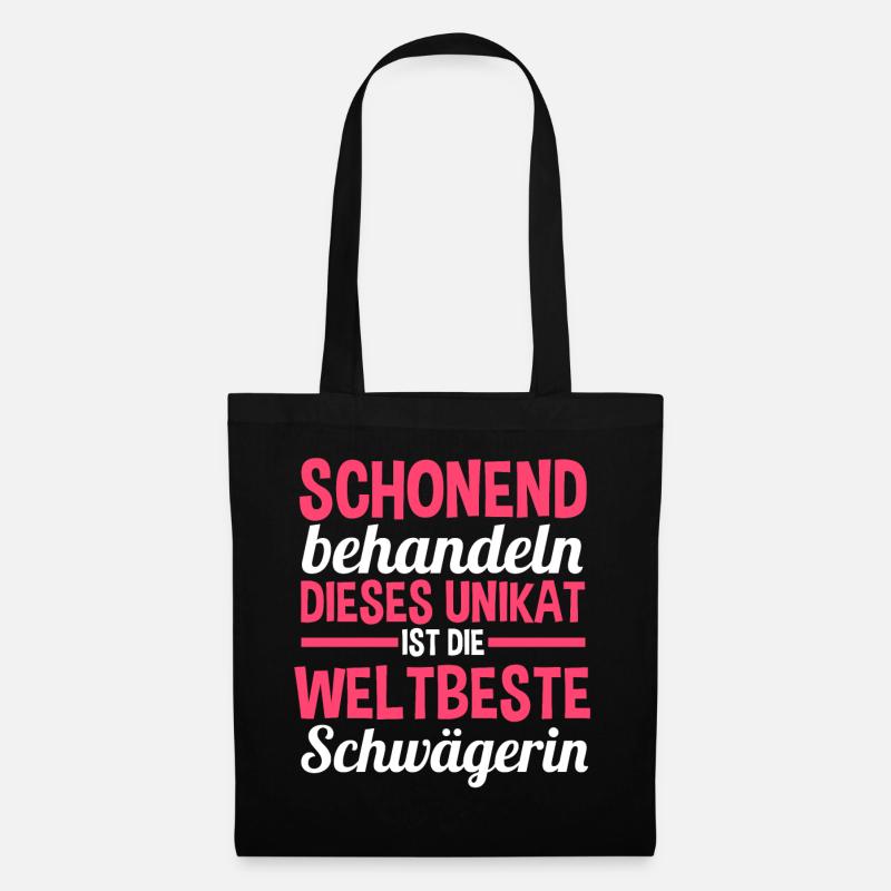 Schwägerin - Stoffbeutel - Schwarz