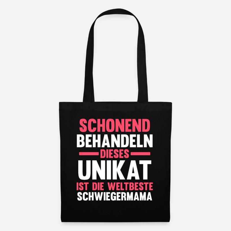 Schwiegermutter Schwiegermama - Stoffbeutel - Schwarz