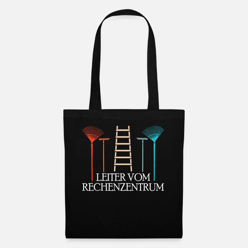 Rechenzentrum Design Gartengeräte Rechen Leiter - Stoffbeutel - Schwarz