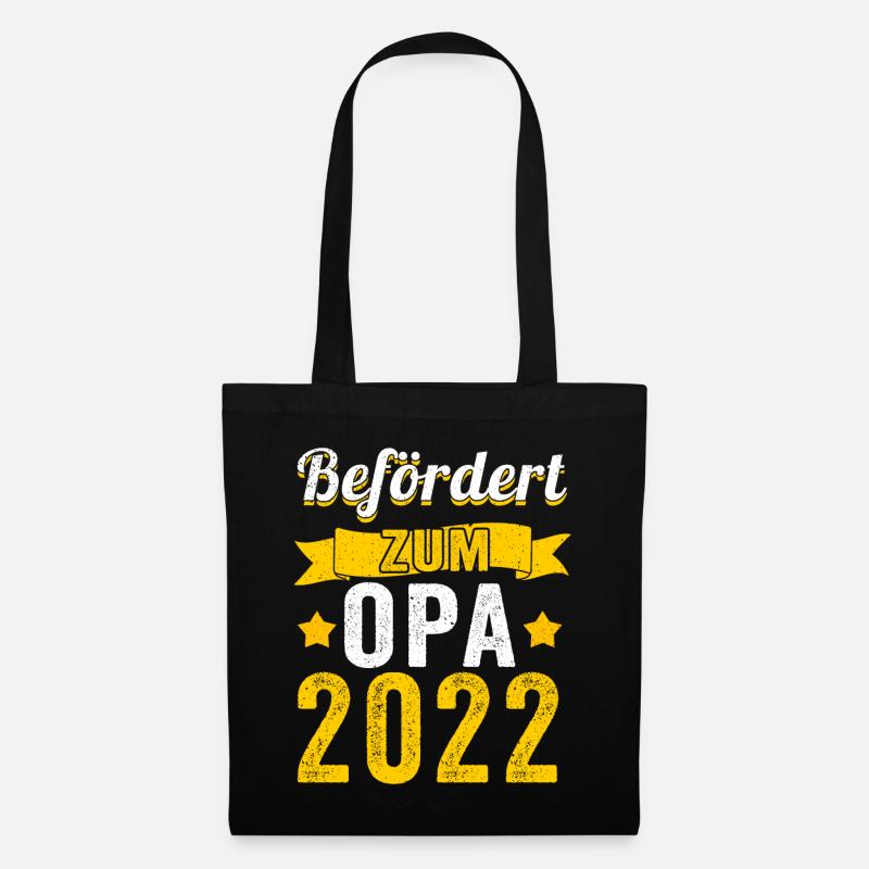 Werdender Opa 2022 - Stoffbeutel - Schwarz