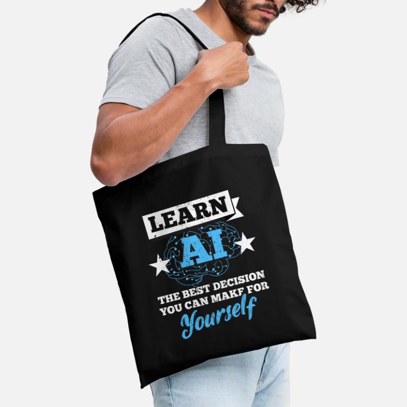 Robot AI Software Developer Computer Nerd Geeks Tote Bag