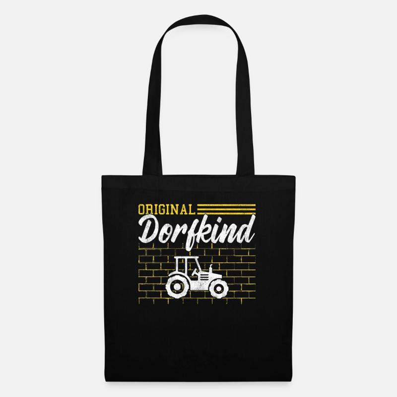 Original Dorfkind - Stoffbeutel - Schwarz